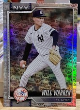 2026 Topps Series 1 Celebration Will Warren #176 Opening Day Foil Yankees