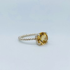 925 silver citrine ring for girls