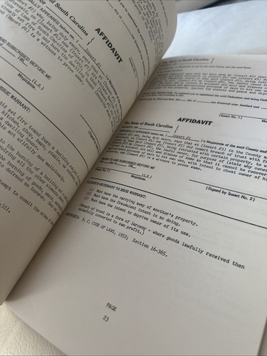 Vintage 1950’s Model Warrant Book Magistrates Municipal Courts Law Enforcement - Bild 6 von 7