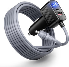 Starlink Mini Cable 10 FT, 18AWG, 12-24V Car Charger Car Adapter, Starlink Mini