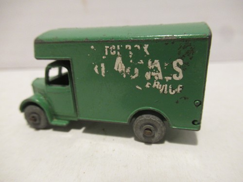Vintage Lesney Matchbox No. 17 Bedford Removals Van Green w/ Grey Wheels England - Picture 7 of 9