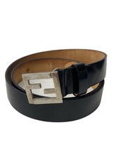 FENDI Men's Leather Belt in Black