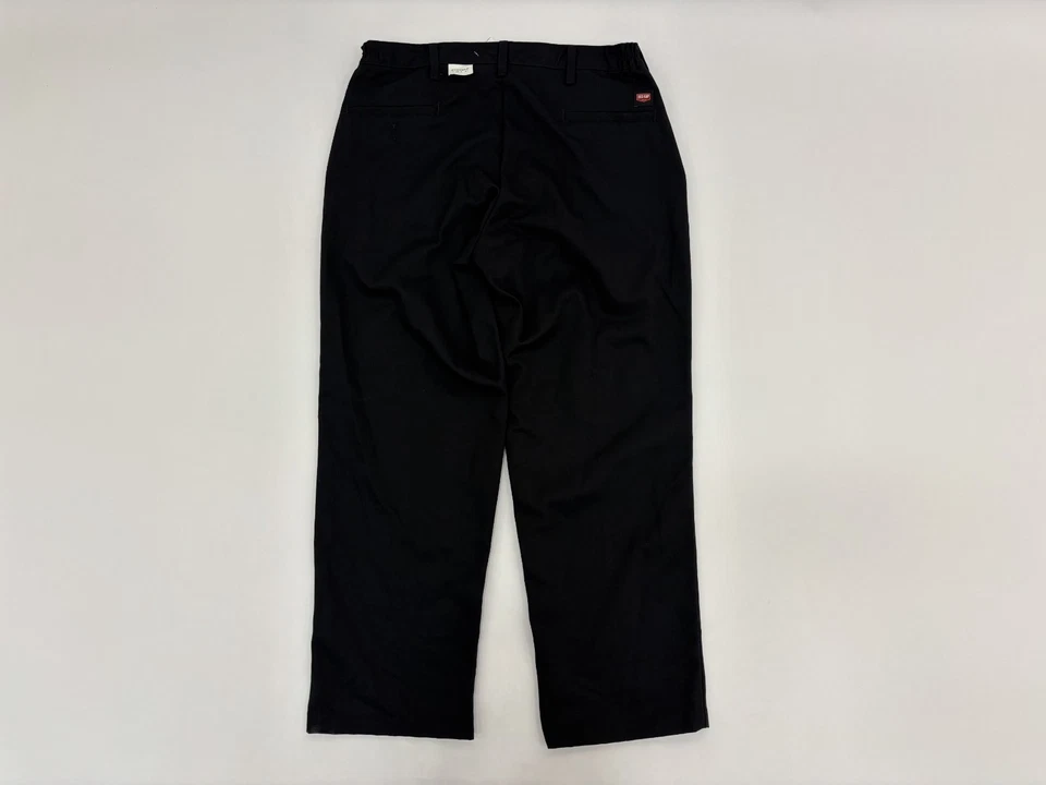 Pantalones de trabajo Red Kap inserción elástica para hombre negros pierna recta tiro medio talla 36x30 nuevos con etiquetas Foto 4 de 4