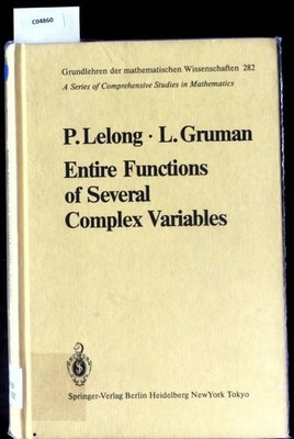 Entire functions of several complex variables. Grundlehren der mathematischen Wi