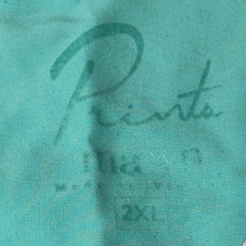 Prints By Maevn 2XL Scrub Top Floral Pink Teal Damen V-Ausschnitt - Bild 3 von 5