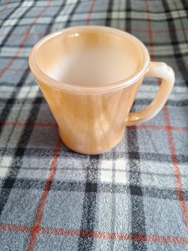 Vintage Fire King Peach Lusterware  Coffee Mug