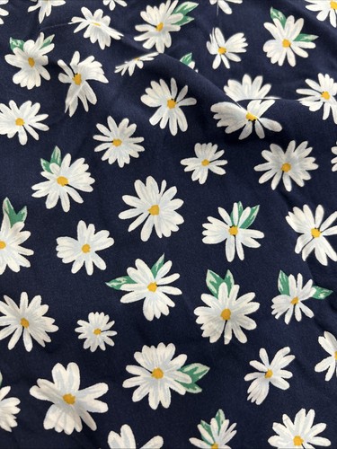 Old Navy Large Women’s Blue Daisy Flower V Neck Linen Style Mini Dress - Picture 5 of 7