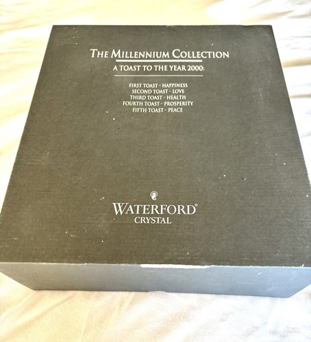 „Congoleum“ Waterford Millennium Collection 2000 „Prosperity“ Toastflöten - Bild 7 von 7