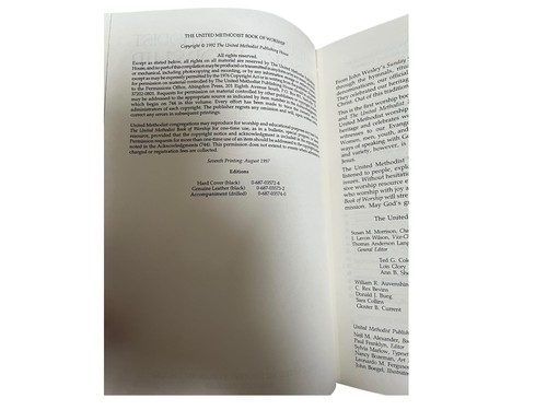 The United Methodist Book of Worship - 1992 Black Hardcover GUC - Picture 8 of 12