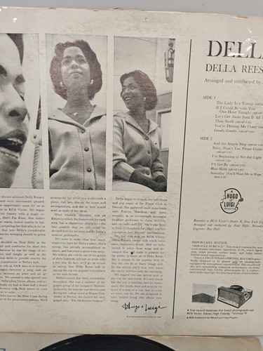 Della Reese Vintage Vinyl LP Della On Rca VG G+ Stereo 1960 LP Della With Brass - Picture 12 of 20