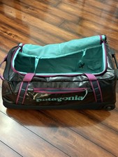 RARE Patagonia Black Hole Wheeled Duffel 70L pitch blue bag pack Rolling Case