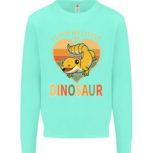 I Love My Little Dragon Bearded Dragon Kids Sweatshirt Jumper - Picture 15 of 35