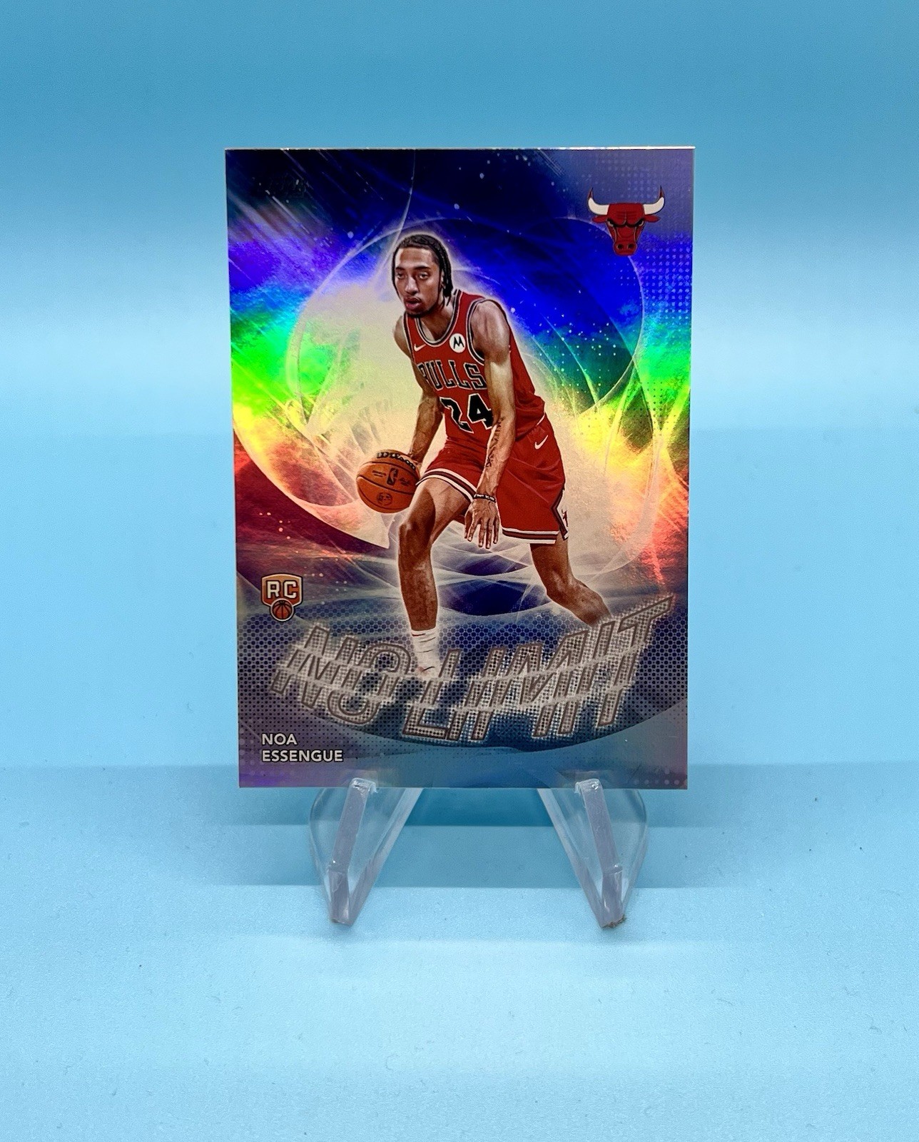 2025-26 Topps Noa Essengue No Limit Rainbow Foil #NL-12 RC Chicago Bulls