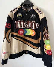 VINTAGE M&M NASCAR Jacket #38 Elliot Sadler Size 3XL Jeff Hamilton JH Design 🔥