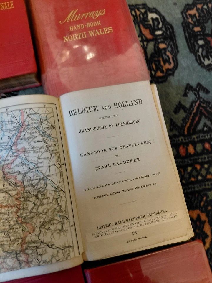 16 Baedecker travel guides, 2 Murray and  2 cook's travel guides. All VGC. - Image 2 of 4