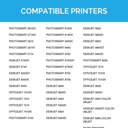 4PK DI Ink Replacement for HP 96 (2xblk) & HP 97 (2xColor) Use in 8750gp 8750xi - Picture 7 of 7