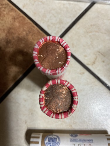 2009 & 2010 P&D LINCOLN CENT 24 ROLLS UNITED STATES Mint Fresh BU, 2 Bank Rolls - Picture 16 of 22