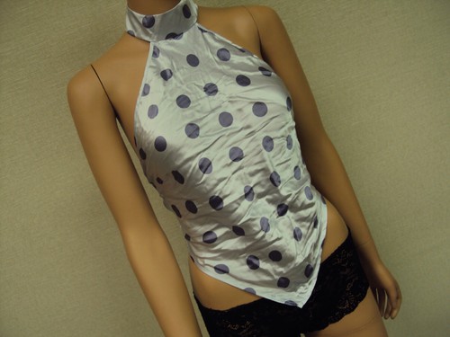 Ladies Tie Back Tank Top, 100% Silk Very Sexy Top, V.S. Brand New Free Shipping - Picture 3 of 9