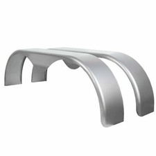 For 13"-15"  Teardrop Enclosed Trailers 2PC Tandem Trailer Fender Double Axle