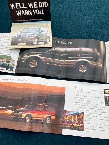 Ssangyong Broschürensammlung - UK Ausgaben - 4 Artikel inkl. Musso, Korando, KJ - Bild 2 von 2