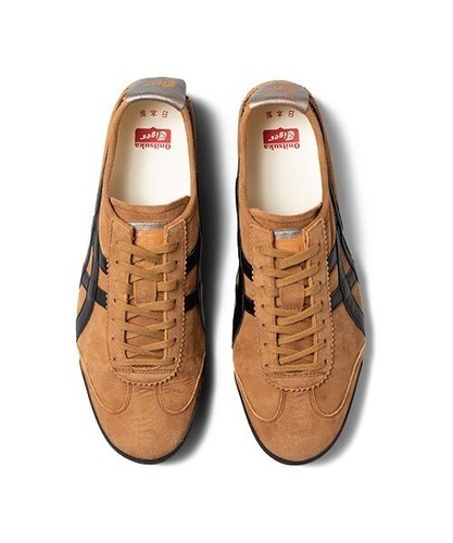 Zapatillas Onitsuka Tiger MÉXICO 66 DE LUJO HECHAS NIPÓN JAPONÉS MADERA CANDIDIASIS NEGRAS - Imagen 5 de 6