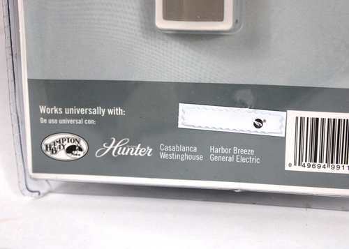 Hunter 340 887 Universal Ceiling Fan & Light Wireless Remote Control Brand New - Picture 7 of 14