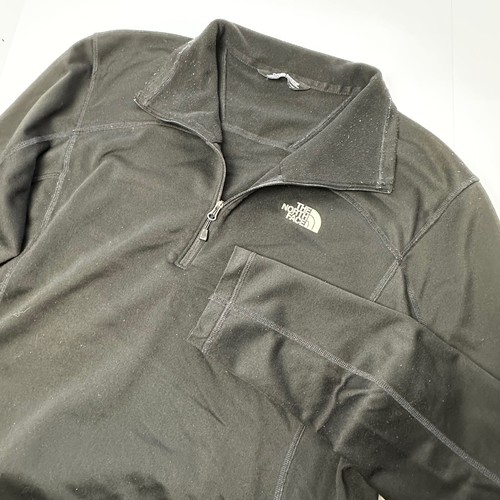 THE NORTH FACE Men’s Large Black Pullover 1/4 Zip Soft Fleece long sleeve Shirt - Bild 3 von 8