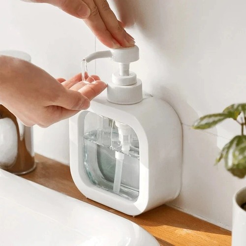 300ml & 500ml Plastic Soap Dispenser | Empty Pump Bottle for Bathroom UK - Picture 5 of 9