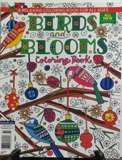 Birds And Blooms Coloring Book Winter 2016 For All Ages Adult FREE SHIPPING Sb