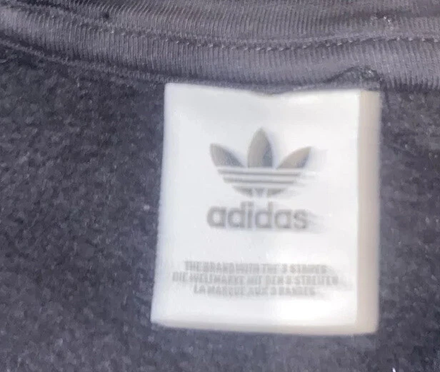 Adidas Jóvenes Niños Talla Mediana 10/12 Negro Sudadera con Capucha 3 Rayas Negro Foto 3 de 4