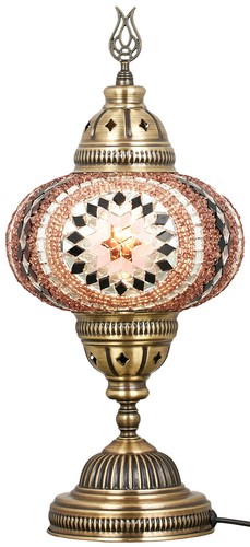 DEMMEX Tiffany Style Colorful Handmade Glass Mosaics Table Lamp - Picture 49 of 105