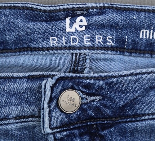 Women's Lee Riders Jeans Mid Rise Straight Stretch Medium Wash Size 20M (41x31) - Picture 3 of 8