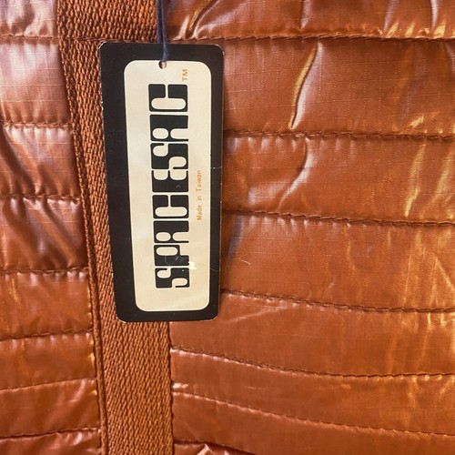 Vintage Sarne Spacesac Puffer Tote Bag Burnt Orange NWT Luggage 1970s - Picture 2 of 22