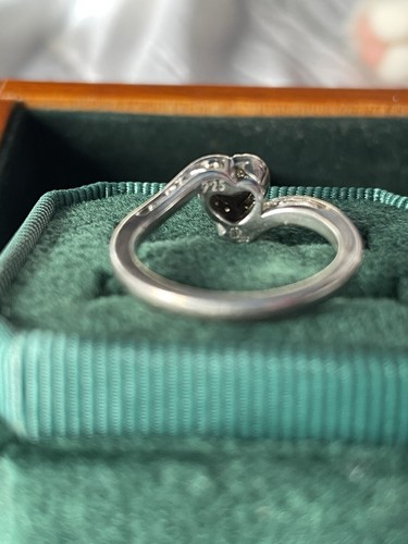 Lab Created Diamant & Sterlingsilber Kohls herzförmiger Ring Größe 7 - Bild 4 von 4