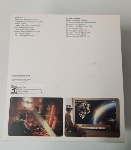 Meta Quest 3S 256GB with Batman: Arkham Shadow Game Bundle and Meta Compact Case - Picture 3 of 5