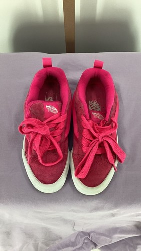 40. Vans Knu Skool Suede Shoes Pink Glo Women's 6.5 Men's 5