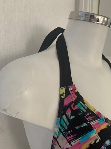 Freya Venice Beach UK 30F Wired Padded Halter Plunge Bikini & XS Bottom UK 8 - Picture 4 of 9