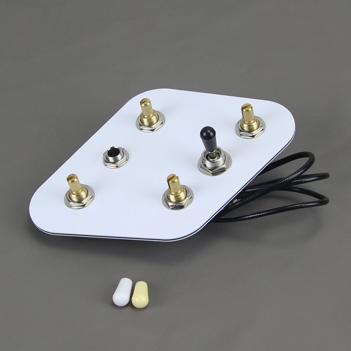 FLEOR Prewired 2T2V Guitar Wiring Harness Kit 3 Way Switch for SG 6 Holes