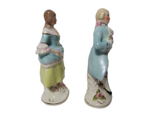 Vintage Keramik Coventry USA Figuren ROLAND & ROSAMUND 5064B/5065B Kolonial - Bild 3 von 6