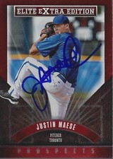 Justin Maese Toronto Blue Jays 2015 Panini Elite Signed Card