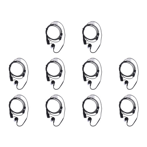 2Pin Sports Earpiece Headset Noise Cancellation Black for Retevis Radios
