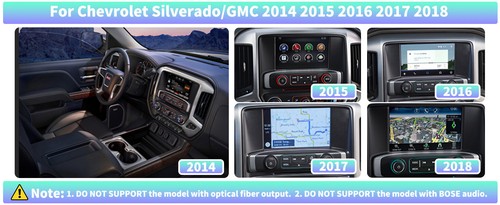Car Stereo for Chevy Silverado & GMC Sierra 2014-2018 Android 10'' Touch 2G+64G - Picture 12 of 16