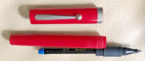 VTG Sheaffer Red 'No Nonsense' Ballpoint Pen; Sheaffer Ballpoint Cartridge - Picture 4 of 4