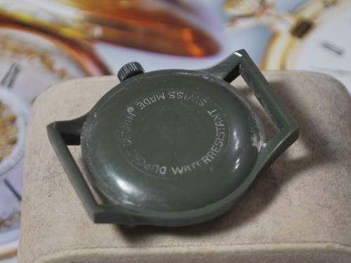 Vintage 1960s ENDURA Manual Wind Men's Military Watch --For Repair /Parts - Picture 5 of 9