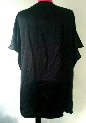 NWT Victoria's Secret Black Kimono Top One Size Fits Most - Picture 2 of 8