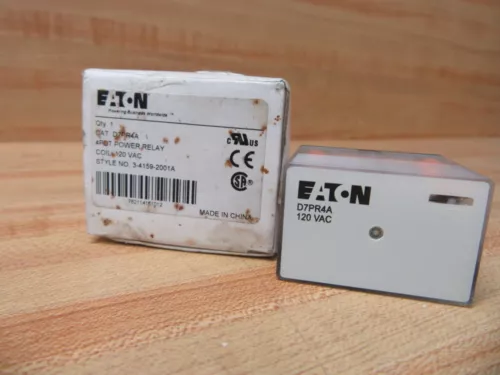 Eaton D7PR4A Power Relay 4PDT 3-4159-2001A