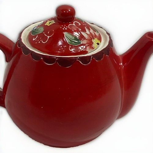 T2 Teapot Flower Power Red - Picture 3 of 13