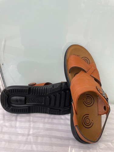 Mens Sandals Leather Walking Touch Strap Summer Beach Mules Gladiator Shoes 6-11 - Picture 12 of 18
