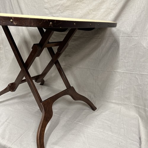 Mid Century Triangular Folding Corner Table Unique MCM Wooden Rounded Corner - Picture 6 of 23