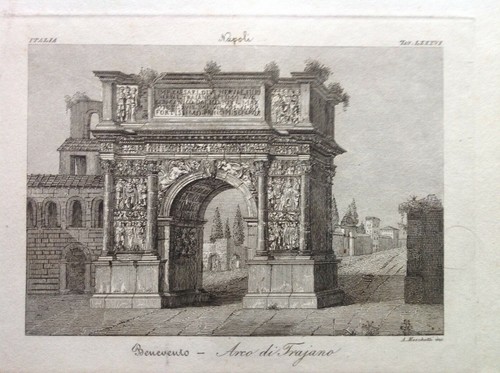 Campania Benevento - Arco di Trajano A.Mischetti 1846 - Picture 3 of 4
